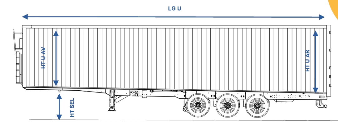 Schéma dimensions Fond Mouvant Standard SOCARI